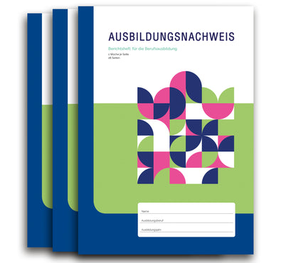 Berichtsheft Ausbildung, Ausbildungsnachweis DIN A4 Heft, 28 Seiten