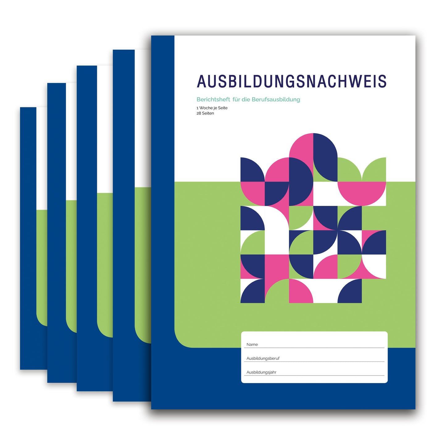 Berichtsheft Ausbildung, Ausbildungsnachweis DIN A4 Heft, 28 Seiten