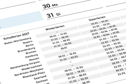 Jahresplaner 2027 DIN A1, Jahreskalender 59,4 x 84,1 cm groß, 13 Monate