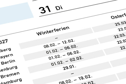Jahresplaner 2027 DIN A1, Jahreskalender 59,4 x 84,1 cm groß, 13 Monate